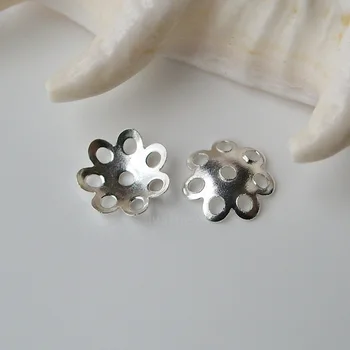 

Solid 925 Sterling Silver Bead Caps ,1 piece
