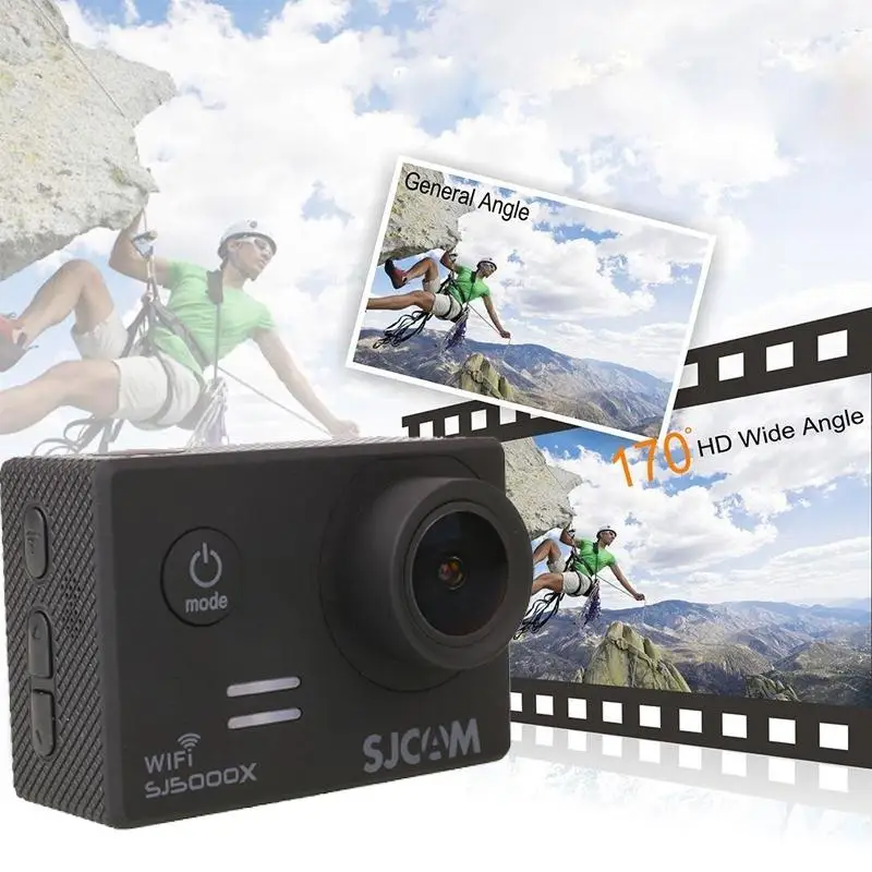  Original For SJCAM SJ5000X Elite Gyro Sport Action Camera WiFi 4K sj cam Sport DV Helmet Bike Cam Waterproof Camera 