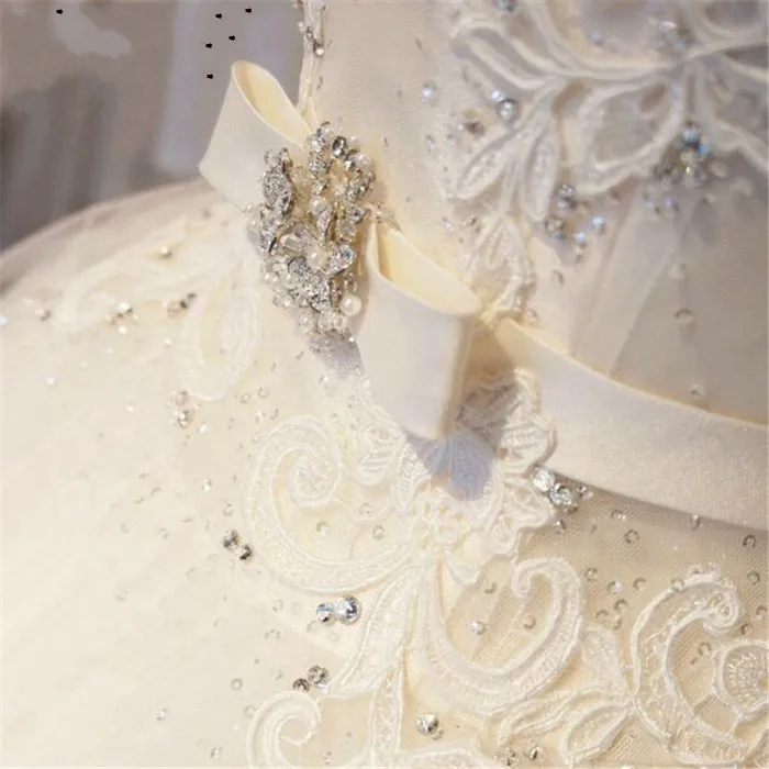 Casamento индивидуализированный мяч платья свадебное платье 2019 Кепки рукавами украшенное бисером свадебное платье Vestido de noiva свадебное платье