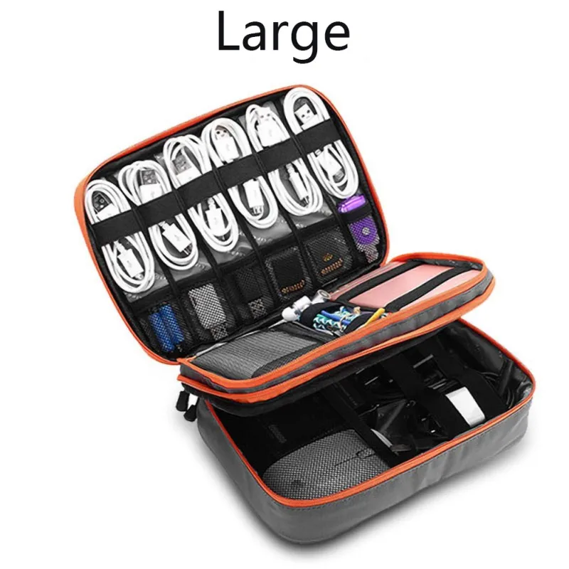Универсальная Многофункциональная дорожная сумка для хранения цифровых аксессуаров Большая Емкость Водонепроницаемая прочная сумка для хранения