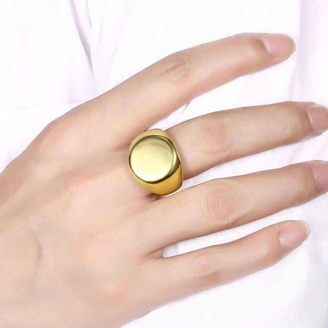 2018 USA Fashion  316L Stainless Steel Ring Pattern Punk Overbearing Vintage Men Rings Cool Man Jewelry