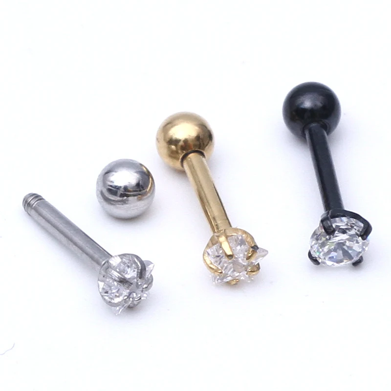 1pcs Fashion crystal earring Heart High Quality Stainless Steel Star