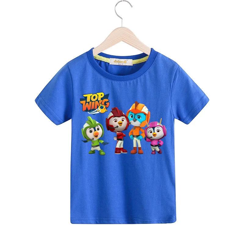 Boys Girls Top Wing Cartoon T-shirts Costume Children Summer Clothing Baby 100%Cotton T Shirts Kids Tee Top Child Tshirts TX155 (5)