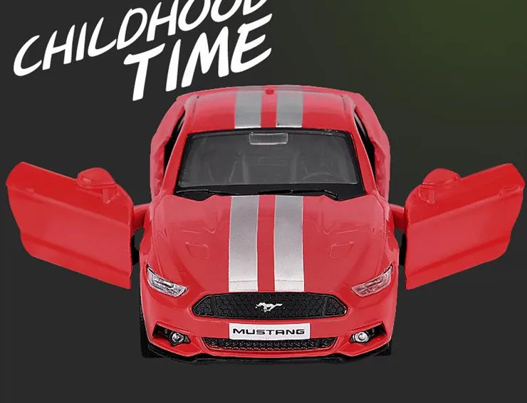 Ford Mustang GT, модель автомобиля из 1:36 сплава, литые под давлением металлические игрушки, детские развивающие игрушки