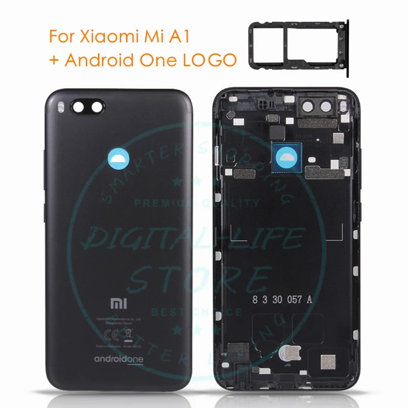 

For Xiaomi Mi A1 Battery Back Cover For Android One Rear Door Housing For Xiaomi Mi A1 androidone Rear Metal Cover Repair Parts