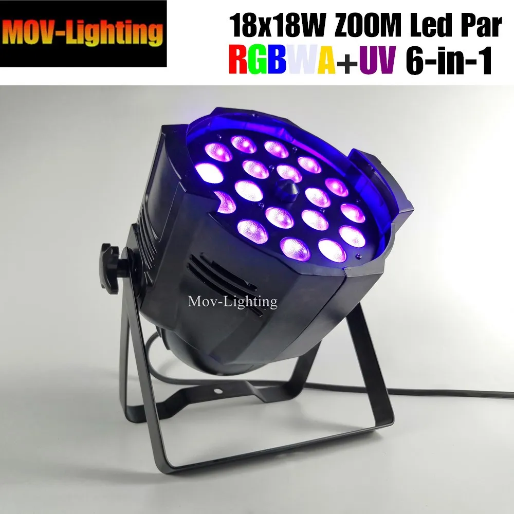 18x18 Вт zoom dmx luci par 64 rgbwa uv 6 в 1 светодиодный luce для диджевечерние|Эффект освещения