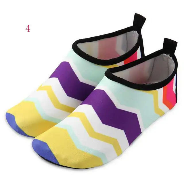 Unisex Swimming Water Shoe Kids Frog Print Quick Dry Anti