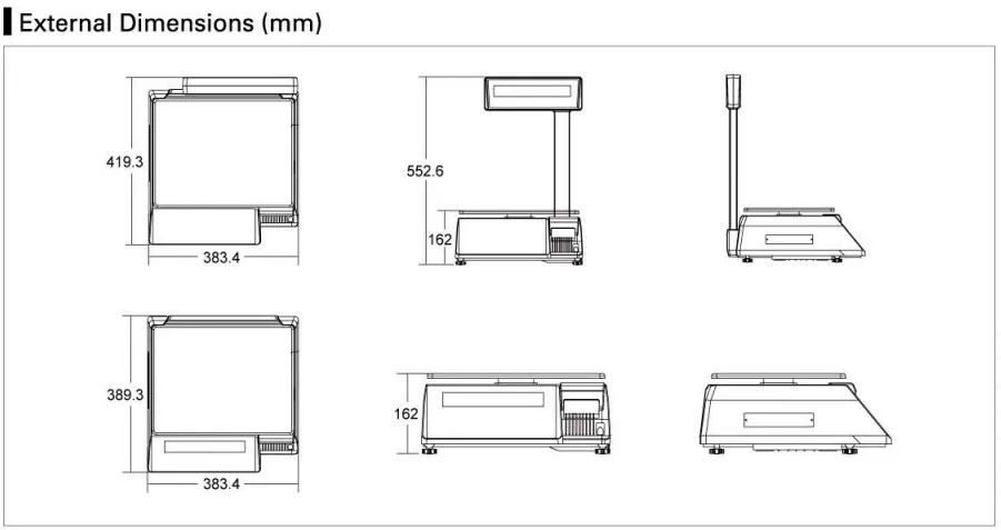 DIGI SM100PCS цена вычисления электрические весы со штрих-кодом принтер для розничной торговли новая SM110P цифровая печать этикеток весы