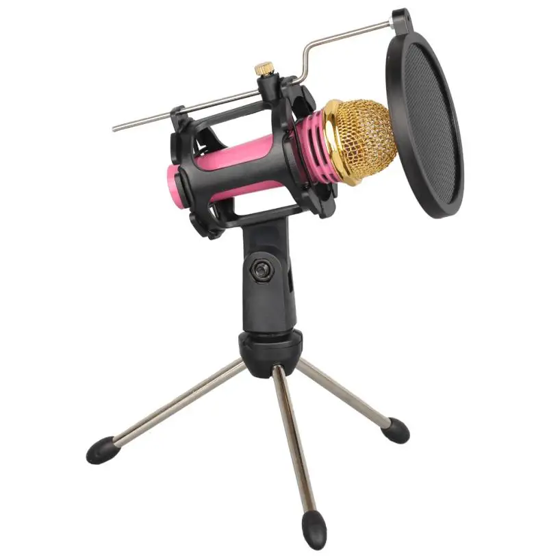 newMic Arm Stand Microphone Suspension Boom Scissor Holder For Studio Broadcast phone holder