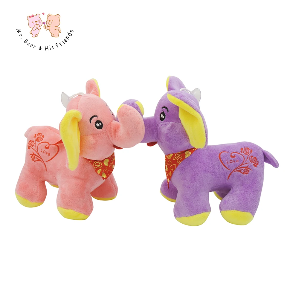 1 Stucke 24 Cm Rosa Grun Lila Saure Blue Elephant Liebe Pluschtiere Weichen Stofftier Puppe Fur Zimmer Schmucken Valentine Weihnachtsgeschenke Plush Toys Toy Softstuffed Toys Aliexpress