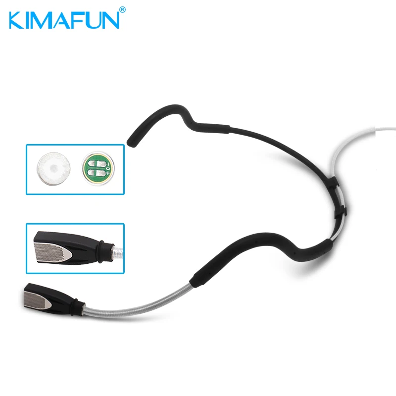 KIMAFUM KM WP88 Waterproof Microphone Headset Sweatproof Microphone