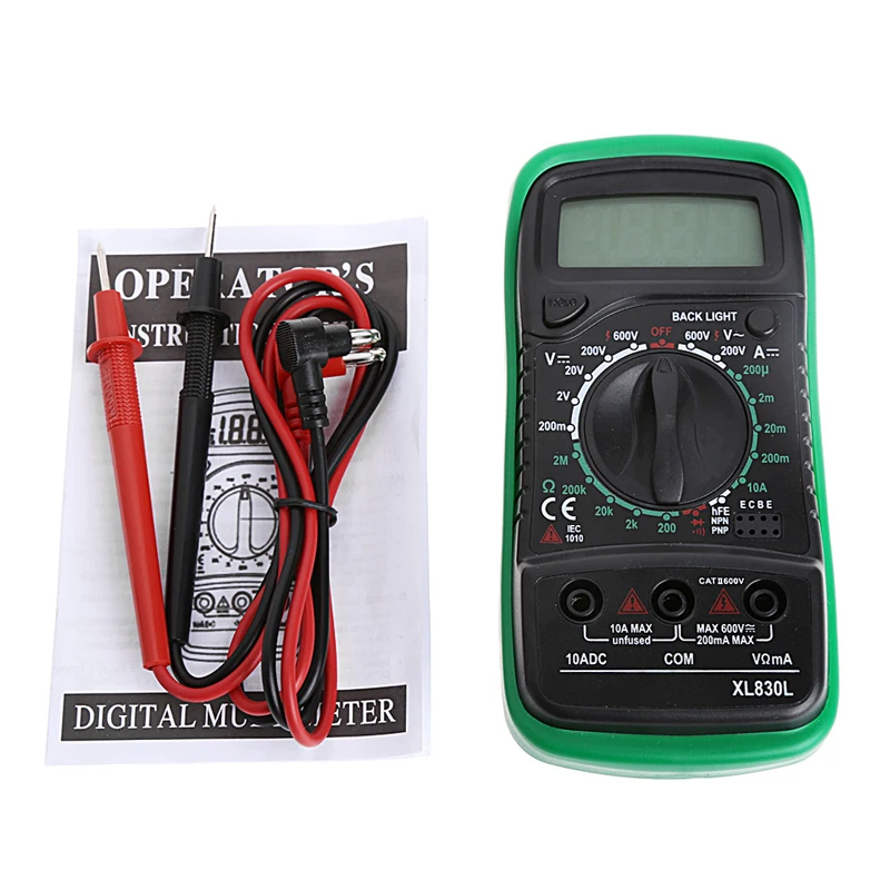 High Quality Handheld Counts With Temperature Measurement LCD Digital Multimeter Tester XL830L Without Battery