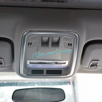 

For Chevrolet Cruze 2017 Stainless Steel Matte Interior Front Reading Light Lamp Cover Trim 2pcs Car Styling Accessories!