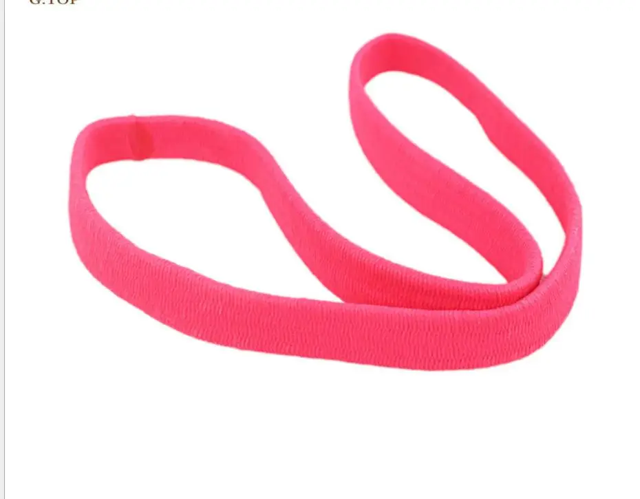 1CM Wide Rubber Band Sports Headband Rubber Band Hair Band Yoga Headband Elasticity Turban Stretch Headband Headwear Hair knot hair band