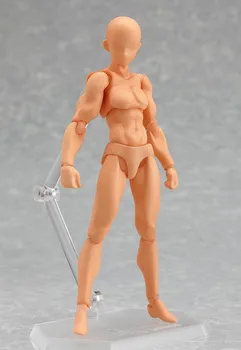 

13cm sketch drawing cartoon mannequin male model plastic massage model with stand