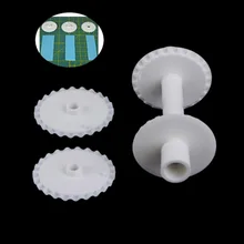 Пластик Фондант Embosser ленты Торт Резак роликовый Sugarcraft Скалка Инструмент