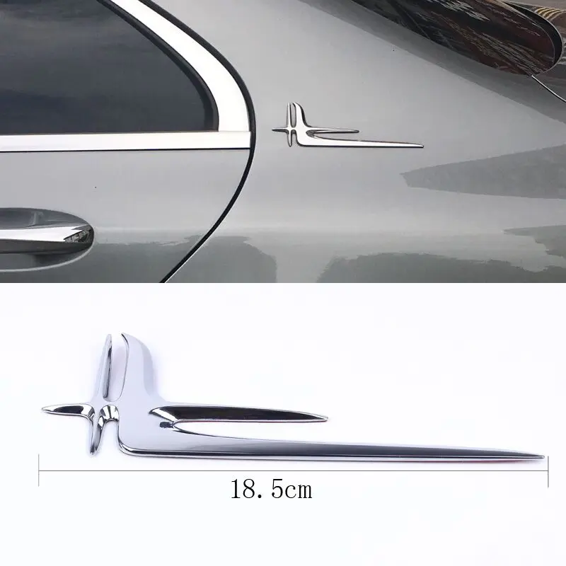 

3D Chrome Silver Tail Trunk letter Emblem Badge Sticker Decoration Fit for Mercedes W211 W203 W204 W210 W205 W212 W220 Styling