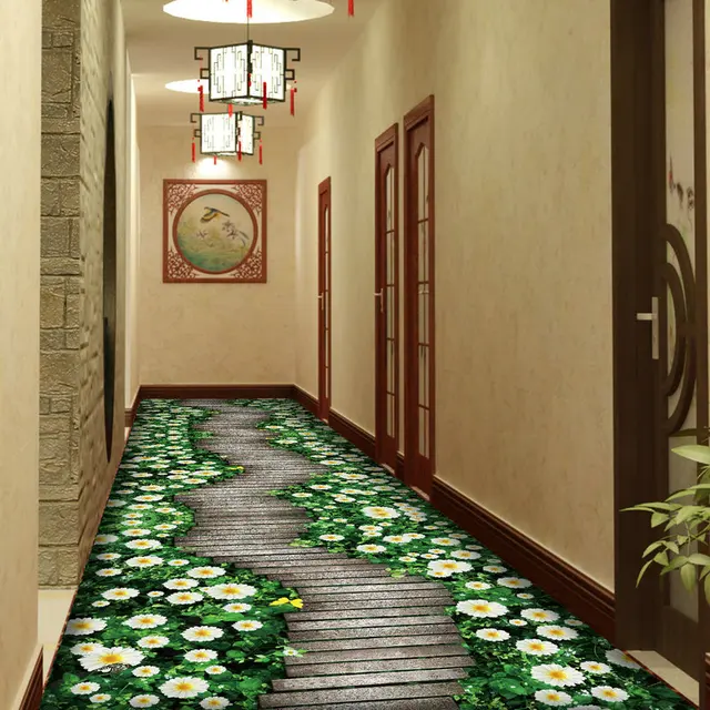 Printing Carpet Fl Pattern Door Mat Hallway Carpets Wedding Printing Carpet Fl Pattern Door Mat Hallway Carpets Wedding Living Room Tea Table Rugs Kitchen