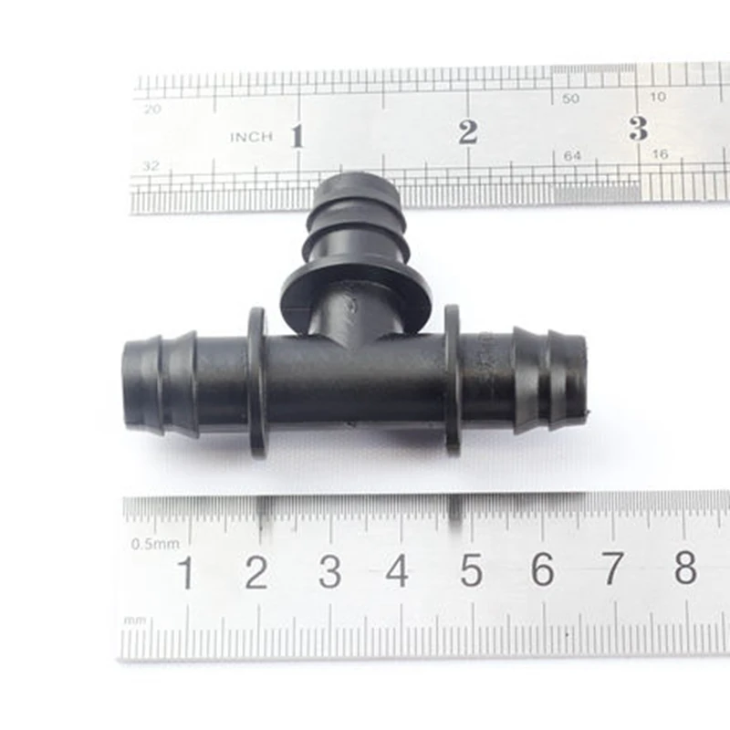 12 шт. DN16 равных тройник шланг разъем полива трубы фитинги для микро орошения капельного системы Садоводство Плантатор спринклерной фитинг
