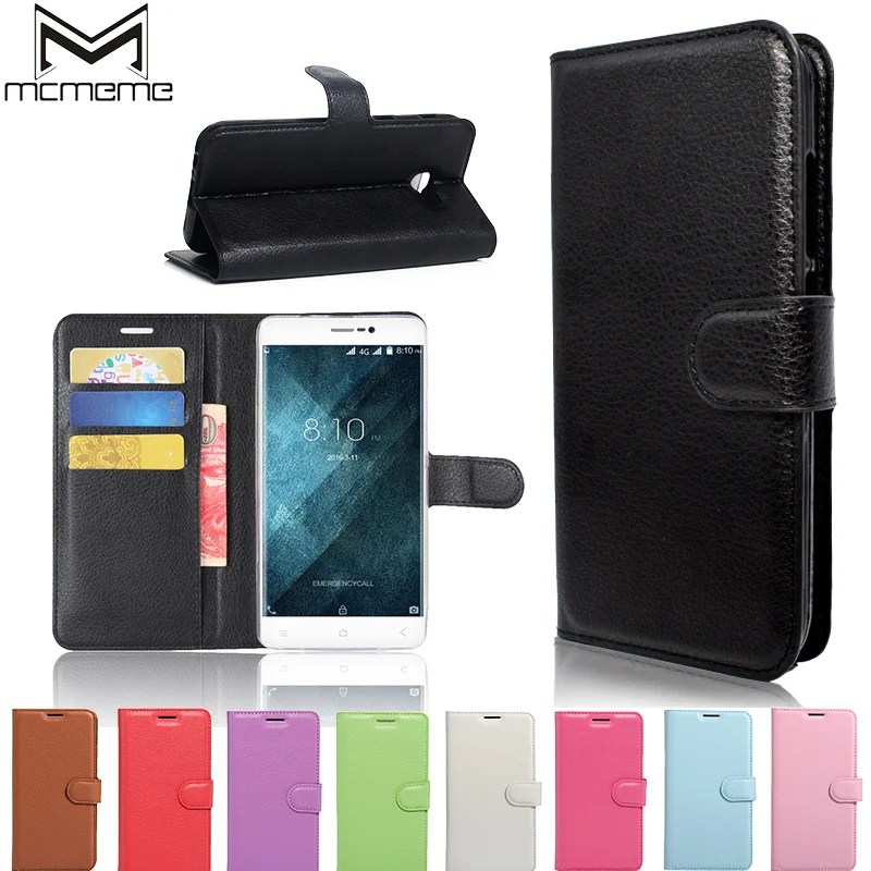 

MCMEME Blackview A8 Max Case Cover Flip PU Leather Wallet Case for Blackview A8 Max Luxury Vintage Litchi Grain Stand Phone Bag