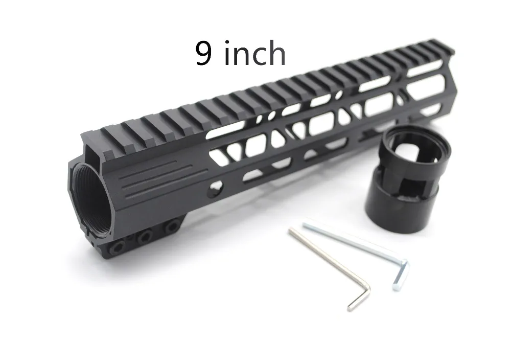 Зажимной черный цвет 7 ''9'' 10 ''11'' 12 ''13,5'' 15 ''17'' дюймов M-lok Handguard рельсовая система крепления AR15