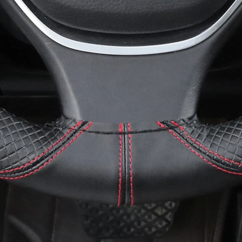 Steering wheel cover Genuine Leather 38cm Soft Anti-slip