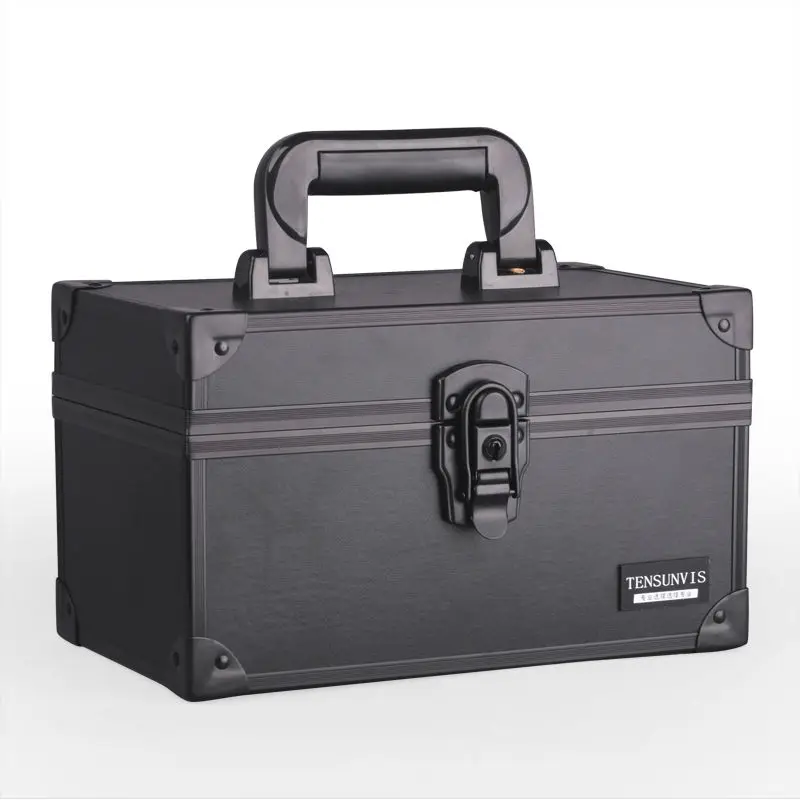 

Beautify Professional smal Black Animal Print Aluminium t Beauty Box Cosmetics & Make Up Case