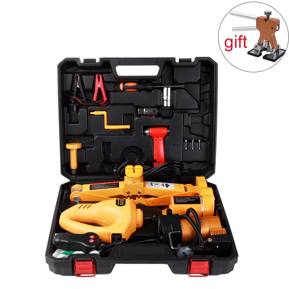  Car Electric Jack 12V 3 Ton Auto Electric Jack Lifting increase Three-in-one Tire Replacing Tool Au