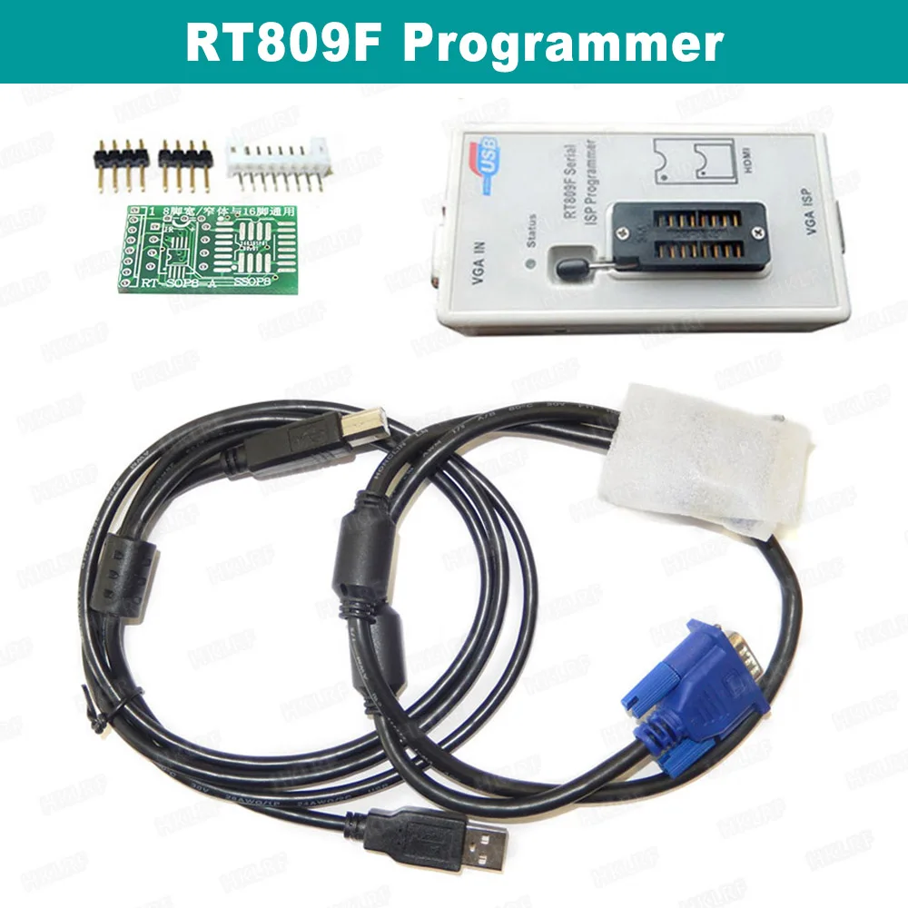 RT809F ISP программатор+ PEB-1 плата расширения+ TSOP48 адаптер ISP lcd программист+ TSSOP8 EDID read line