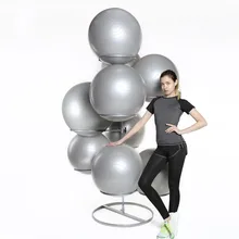 Абсолютно Новая металлическая стойка для хранения для упражнений, стабильные мячи для тренажерного зала, для занятий йогой, держатель шариков для фитнеса(45-85 см), кронштейн