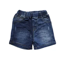 Джинсовые шорты для маленьких девочек Детские хлопковые повседневные эластичные джинсовые шорты От 2 до 8 лет летняя одежда для девочек шорты костюм Прямая поставка