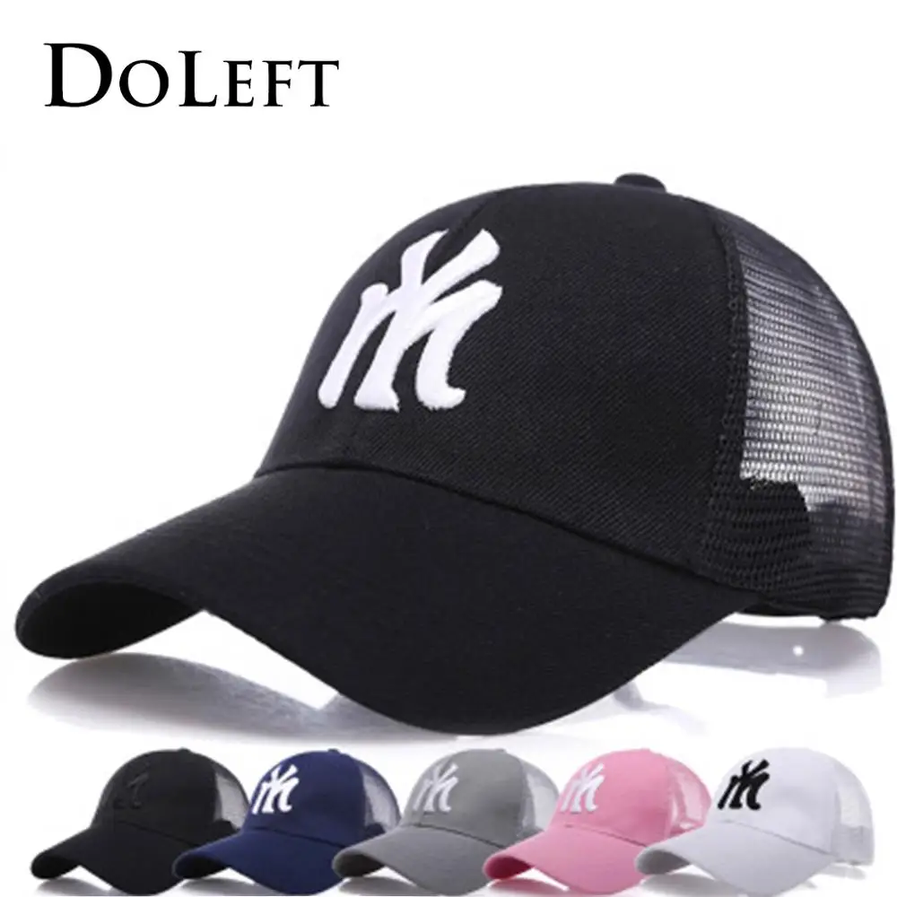 

Mesh Letter MY Baseball Caps Men Women Outdoor Embroidery Breathable Solid Color Cotton Dad Hat Streetwear Trucker Hat Gorras