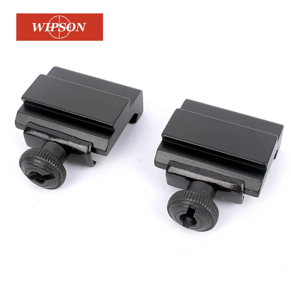 WIPSON 1 пара плоский верх 20 мм до мм 11 мм Weaver Picatinny To Dovetail Rail Adapter Base Mount Long мм 30 мм Rail Pistol Airsoft Охота