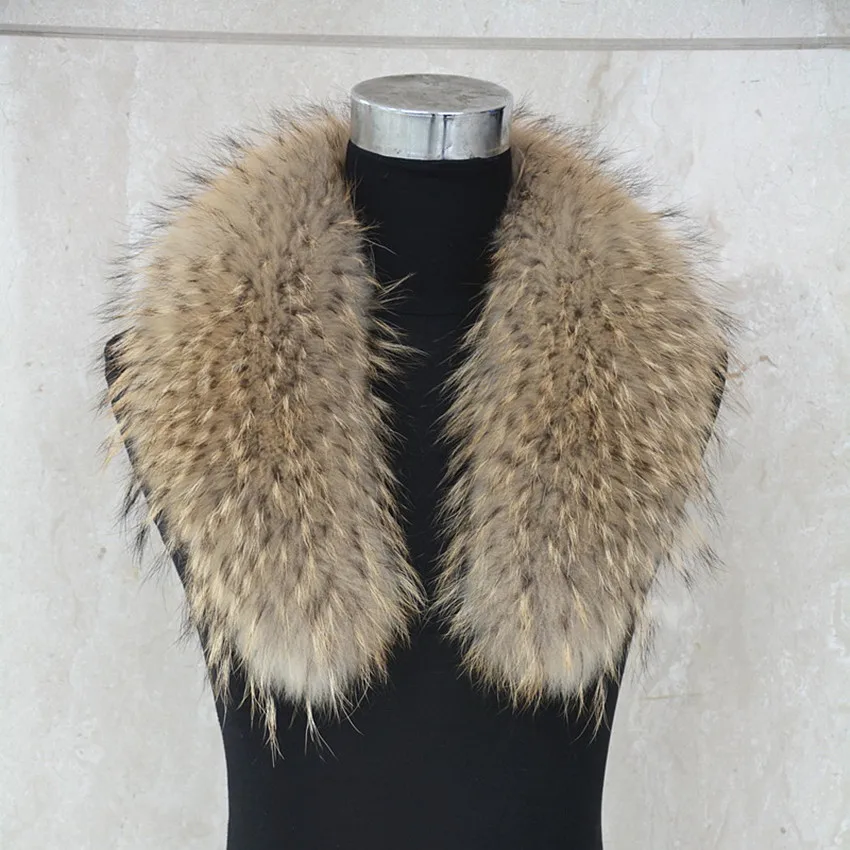 Jancoco Max* 75 см/80/90/100/110 см из натурального меха енота меховой воротник для Для женщин Для мужчин модная куртка теплый шарф Зимний пуховик с капюшоном, S1288