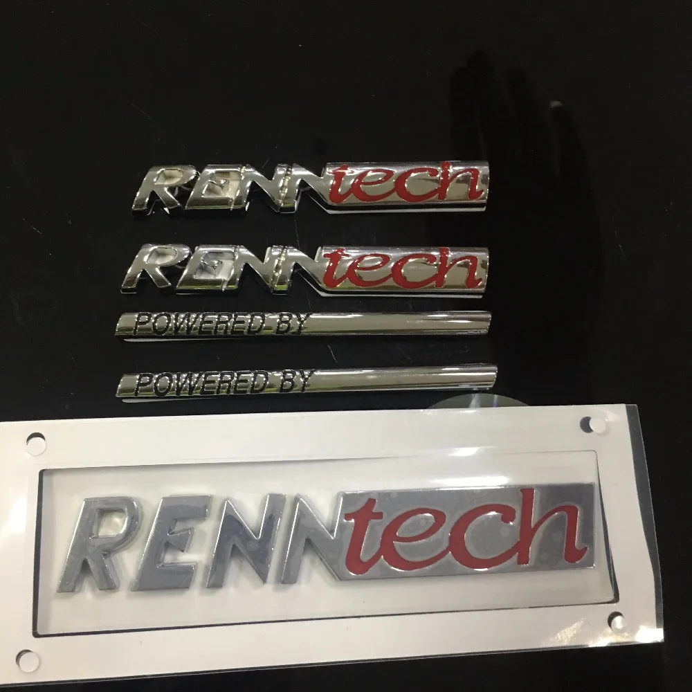 

wholesale Free shipping high quality new RENNTECH metal car stickers car accessories for Mercedes AMG
