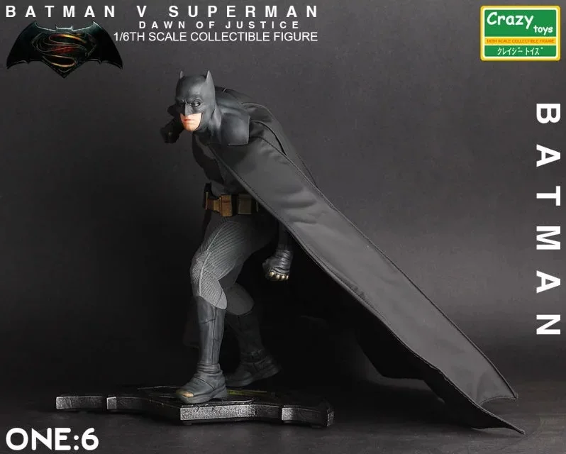 Сумасшедшие игрушки Бэтмен против Супермена на заре справедливости Бэтмен 1:6 Коллекционная фигурка игрушки 25 см