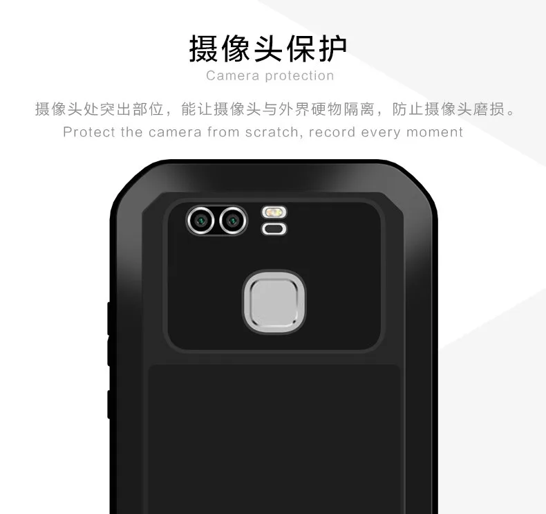 Оригинальный мощный чехол Love Mei для Huawei Ascend P9/Ascend P9 Plus водонепроницаемый