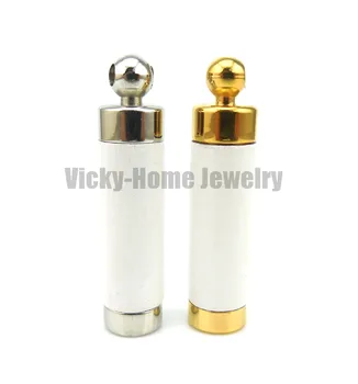 

White wood aroma pendant free shipping in 316L stainless steel vial pendant for essential oil wood aroma pendant