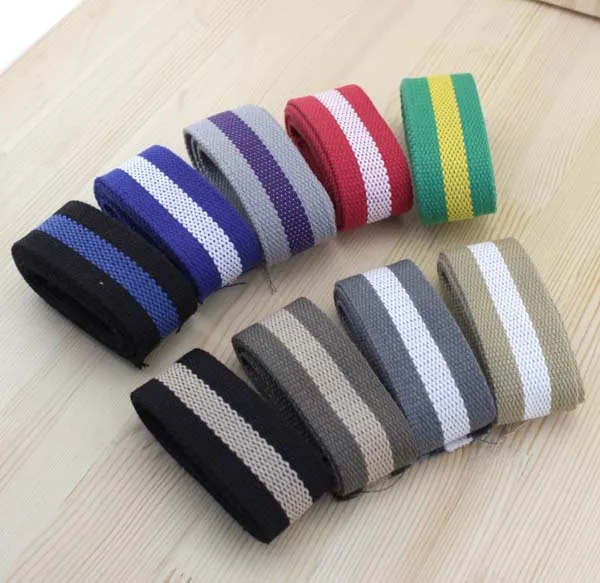New arrival 38mm wide stripe Cotton bag bing tapes for sewing DIY