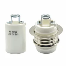 E26 разъем 300 V 6A круглые светодиодные лампы японский PSE белый хорошее качество керамический винт патрон лампы с защитой от повреждений и кольцом Self-блокирующая лампа держатель 1 шт