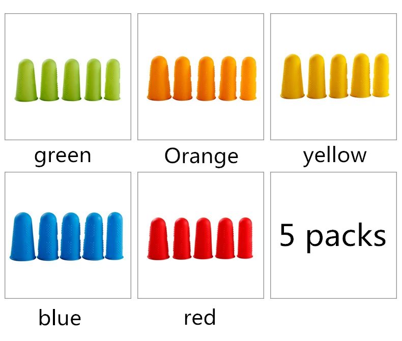 Защитите ваши пальцы с защитой от ожогов режет силиконовые напальчники высокая термостойкость non-slip напальчники