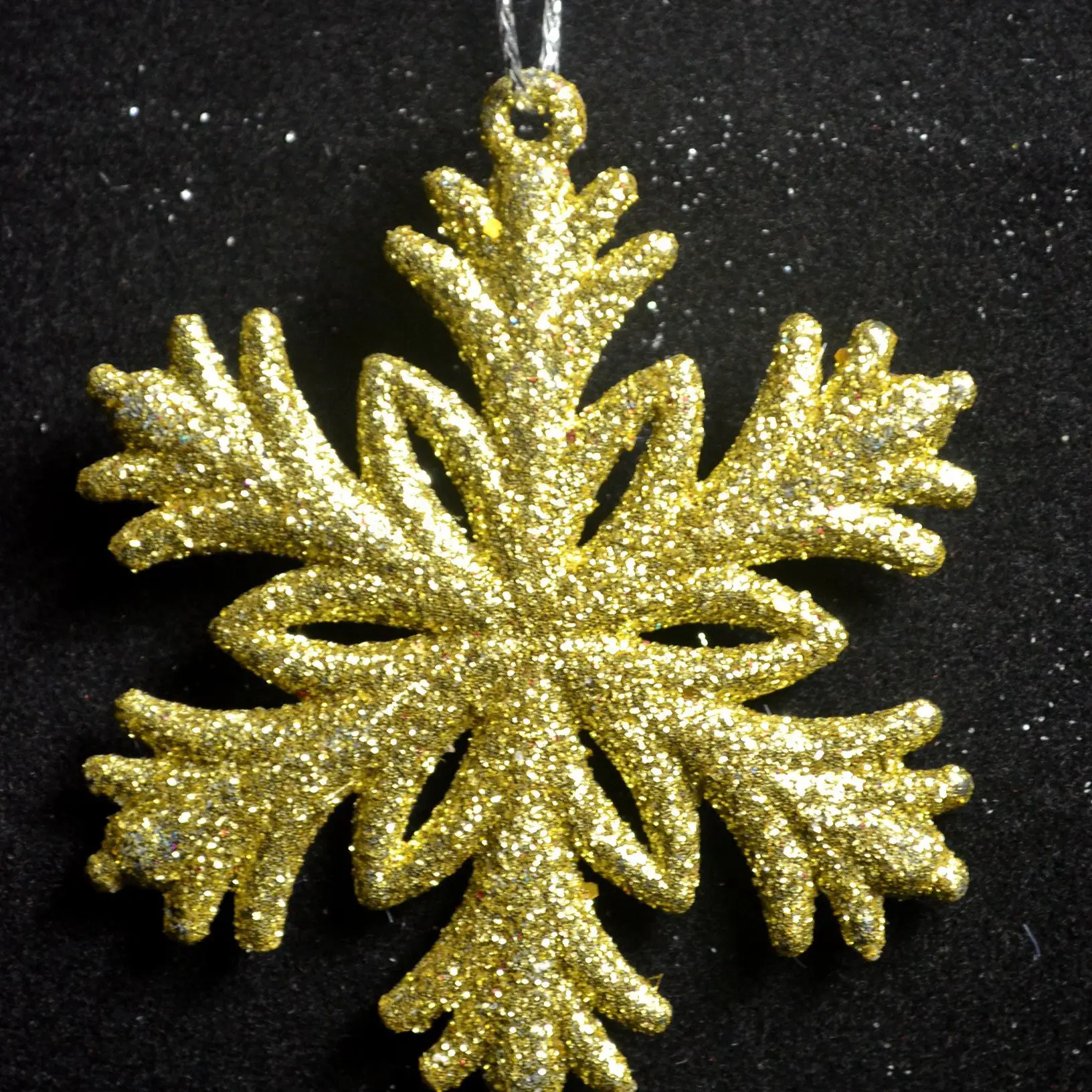 14 видов стилей пластиковый золотой порошок Снежинка Рождественская елка висячий орнамент домашний декор