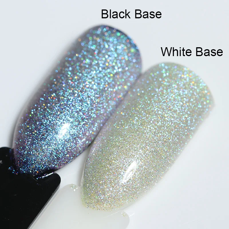 10ml BORN PRETTY Holographic UV Gel Polish Soak Off for UV LED Manicure 1 Bottle Nail Art Gel Polish Base Coat No Wipe Top Coat