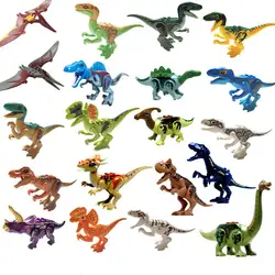 10 шт. Парк Юрского периода Динозавр Indoraptor Carnotaurus t-rex фигурки строительные блоки кирпичи экшн-игрушка-подарок для детей