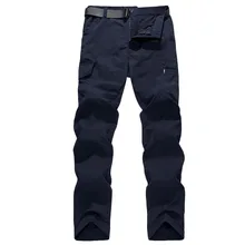 Летние быстросохнущие брюки мужские спортивные походные альпинистские штаны Водонепроницаемые Большие размеры тонкие быстросохнущие брюки