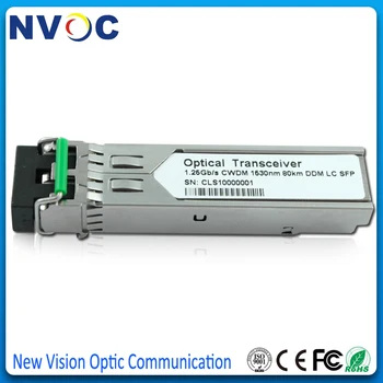 

1.25G 1530nm 80KM CWDM Fiber Optic Transceiver,1270-1610nm,Dual Fiber LC CWDM SFP Optic Module with DOM Function