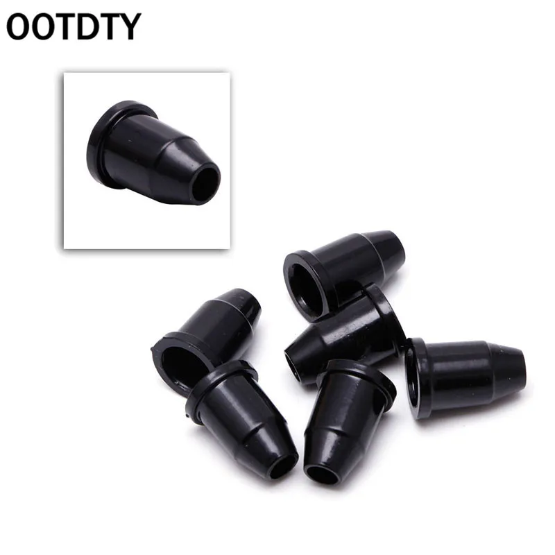 

OOTDTY 6pcs Black Through Body String Mounting Ferrules Set For Electric Guitar