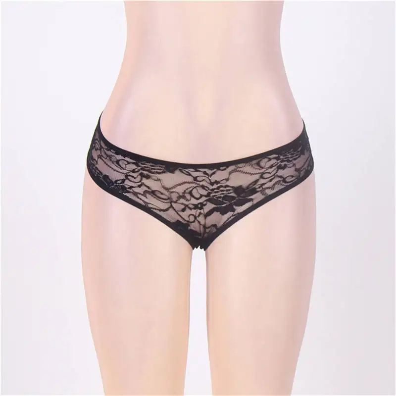 Hot Womens Sexy Lace Open Crotch Panties Plus size ladies G ...