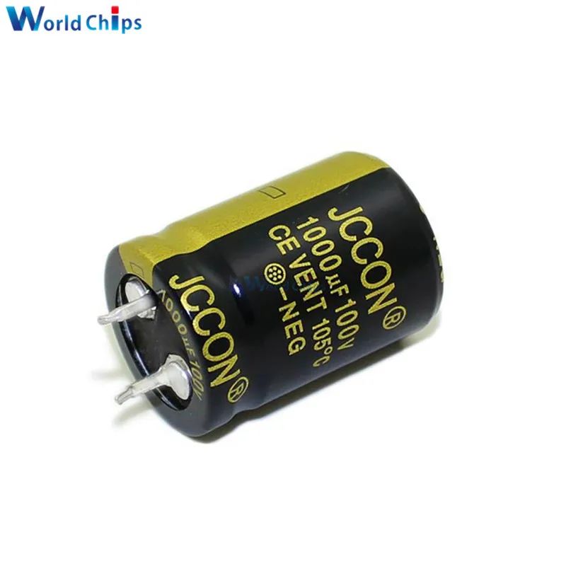 Алюминий электролитический конденсатор 100 V 1000 мкФ 22X30 мм высокой частоты с низким ESR 100V1000uF 22*30 мм через отверстия конденсатора diymore
