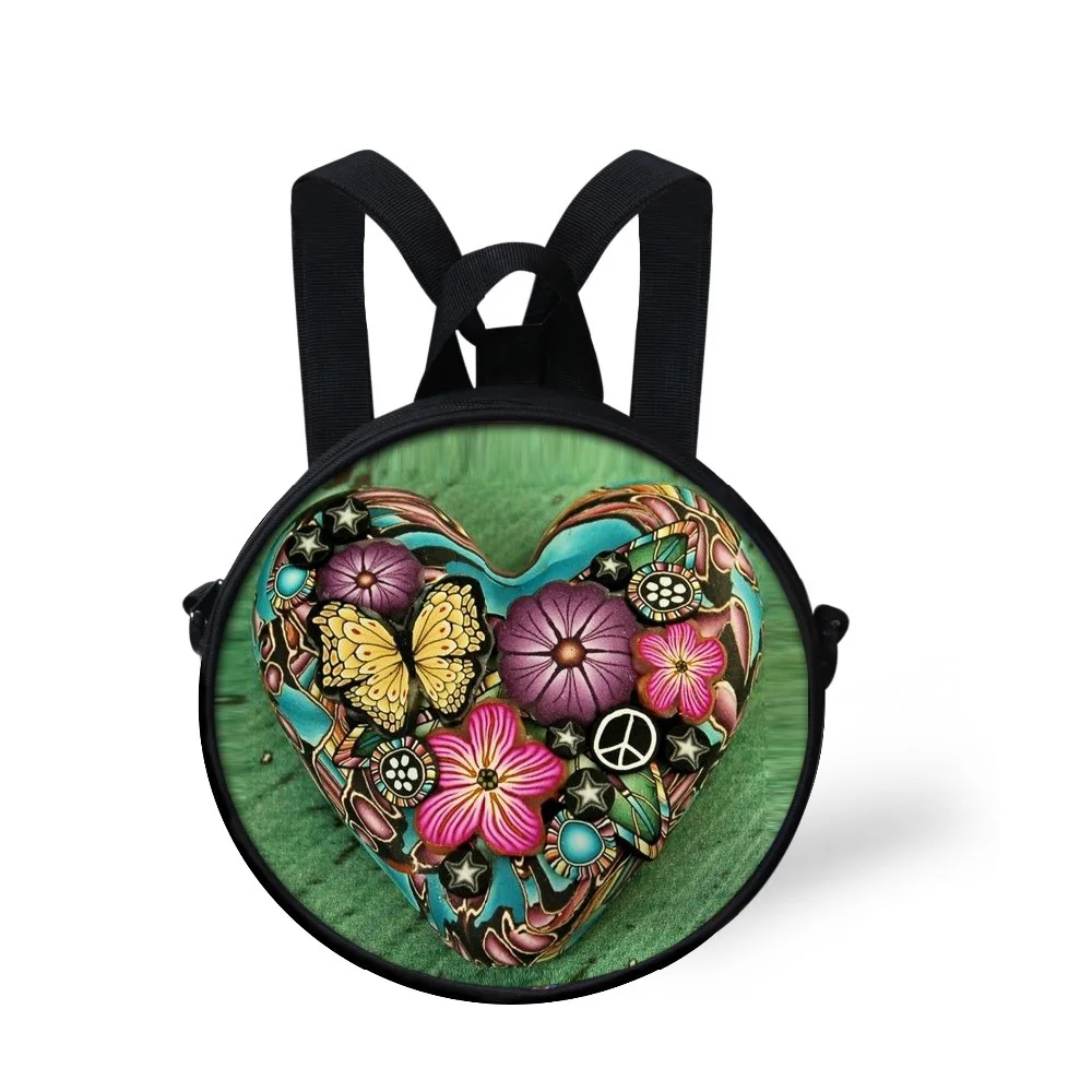 FORUDESIGNS, новинка, модный принт, mochila, школьные сумки для детского сада, школьные сумки для девочек, рождественский подарок, сумки с сердечками для детей